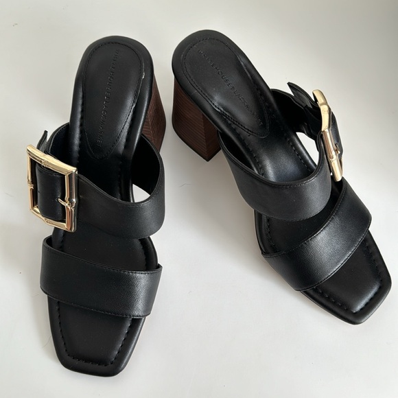 NWT WHBM Bamboo Buckle Mid-Heel Sandal Size 8 - Picture 2 of 10